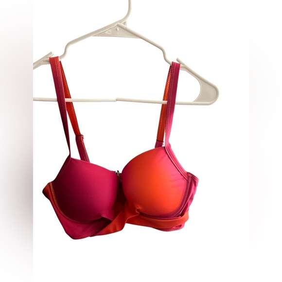 NWT SHEIN Bikini Top Orange and Pink 1XL - Picture 3 of 9